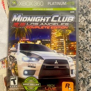 Xbox 360; Midnight Club LA; pre-owned